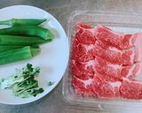 簡単!豚肉とオクラのコチュジャン炒め作り方1写真