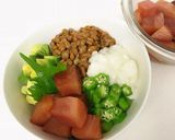 パパッと簡単♡ネバネバ〜♪ばくだん丼♡作り方5写真