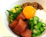 パパッと簡単♡ネバネバ〜♪ばくだん丼♡作り方6写真