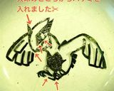 キャラ弁 海苔で 簡単☆ポケモン ルギア作り方3写真