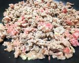 簡単ランチ☆ピーマンと挽き肉の炒めごはん作り方3写真