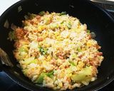 母さんの味!にんにくレタス炒飯☆作り方11写真