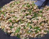 簡単ランチ☆ピーマンと挽き肉の炒めごはん作り方5写真