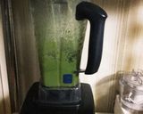 桃とケールのグリーンスムージー作り方4写真