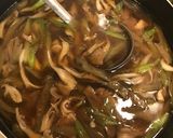 舞茸と茄子と豚肉のつけ汁作り方5写真