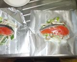 鮭のホイル焼き♪簡単大葉チーズソース作り方5写真