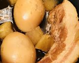 ほろっとくずれる豚バラブロックの甘辛角煮作り方4写真