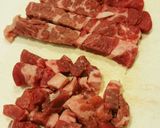 焼肉の肉が余ったら！ガーリックライス！！作り方1写真