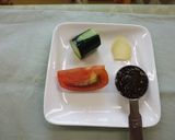 もずく酢サラダ（腎臓病食）作り方1写真