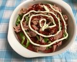 ピザの上の部分!?トマトのズボラ1人飯作り方2写真