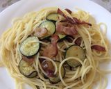 簡単！ズッキーニとベーコンのにんにく炒め作り方5写真