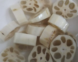 炊飯器でれんこんといかの煮物作り方3写真