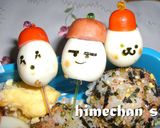 うずらでどんぐりん❤キャラ弁❤作り方1写真