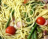 トマトとインゲンのジェノベーゼパスタ作り方7写真