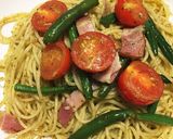 トマトとインゲンのジェノベーゼパスタ作り方8写真