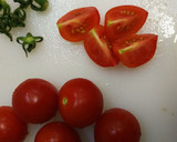 おっさんの茹で卵とトマトのサラダ作り方1写真