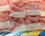 しゃぶしゃぶ用のお肉で唐揚げ作り方1写真
