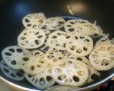 レンコンの味噌炒め。作り方1写真