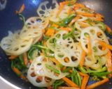 レンコンの味噌炒め。作り方5写真