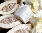 厚揚げの肉詰めと白菜の煮物作り方2写真