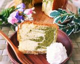 ♥ミルクと抹茶のマーブルシフォンケーキ♥作り方11写真