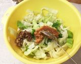 簡単一品*キャベツの粒マス味噌和え作り方3写真