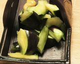 簡単☆水ナスのお漬物に辛子作り方1写真