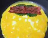 焼きベーコンと大葉の玉子焼き作り方3写真