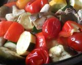 夏野菜、鶏と一緒に、白ワインでどっさりと作り方3写真