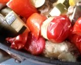 夏野菜、鶏と一緒に、白ワインでどっさりと作り方4写真