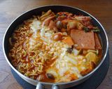 チーズプデチゲ鍋作り方5写真