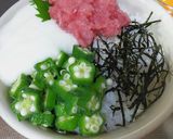 納豆なしでもネバとろ丼(お蕎麦にも～)作り方3写真