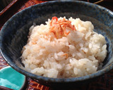 ポリ袋湯煎『桜エビと白ごまの炊き込みご飯作り方10写真