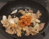 簡単!豚キムチ丼作り方3写真