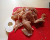 低GI!鶏もも肉キャベツのマヨポン酢焼き作り方1写真