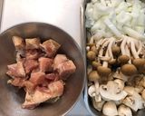 きのこと鶏肉のサワークリームソース作り方1写真