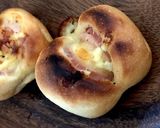 焼きたてがいいね！ハムチーズロールパン作り方21写真