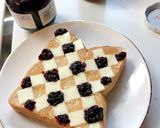 朝食♡チェックトースト作り方3写真