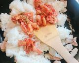 簡単♪ 初めての豚キムチ炒飯作り方4写真