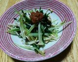 梅干しと水菜のさっぱりおひたし!作り方5写真
