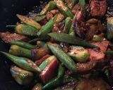 オクラと茄子の新生姜味噌炒め煮作り方6写真