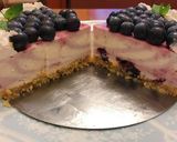 ブルーベリーマーブルレアチーズケーキ作り方15写真