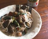 夏休みランチ！サバ水煮で素麺チャンプルー作り方5写真