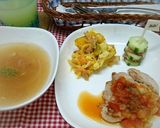 ＊付け合わせのかぼちゃのサラダとスープ＊作り方5写真