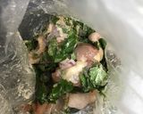モロヘイヤで鶏竜田揚げ作り方3写真