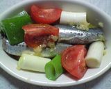 スペイン料理風　いわしのガーリックオイル作り方3写真