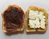 抹茶あずきクリチーのホットサンド作り方2写真