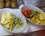 フルーツデコレーションケーキ作り方1写真