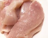 鶏むね肉とニンニクの芽のぽん酢炒め作り方3写真