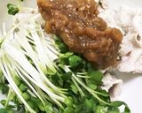 豚しゃぶと貝割れ大根の梅和え作り方4写真